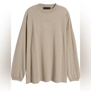 Fear of God Essentials  Long Sleeve TEE shirt Large   "Core Heather"
